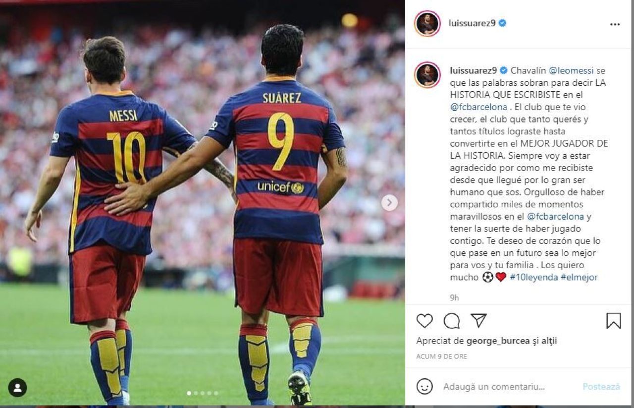 „Îți voi fi mereu recunoscător!” Luis Suarez, mesaj emoționant pentru Lionel Messi_9