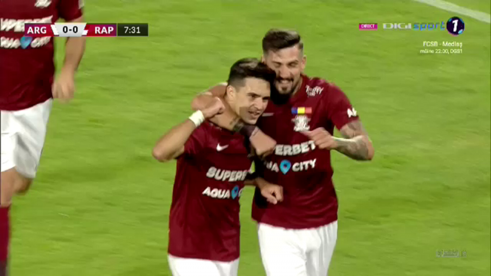 FC Argeş – Rapid | Trei victorii în patru etape pentru giuleșteni! Rapid, fără înfrângere în Liga 1_5