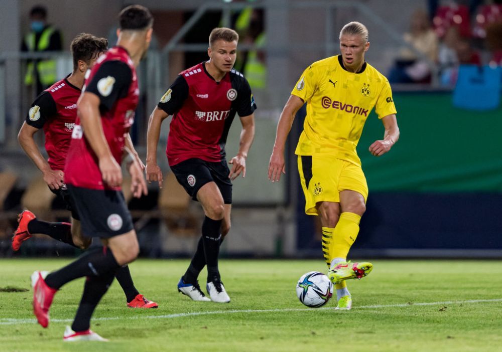 Alt sezon, acelasi Haaland! 'Mașina de goluri' a lui Dortmund, debut perfect în Cupa Germaniei! A înscris de trei ori_11