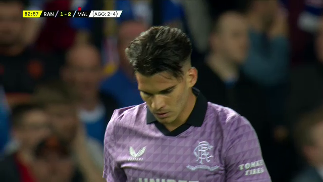 Ianis Hagi și Rangers, eliminați din Champions League de Malmo! Mijlocașul român a avut o ocazie mare pe final _12
