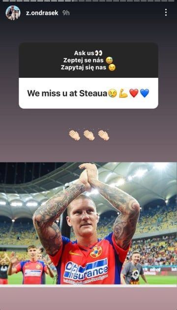 Ondrasek nu a uitat de FCSB! Ce a postat atacantul după ce a fost dat afară de Gigi Becali _2