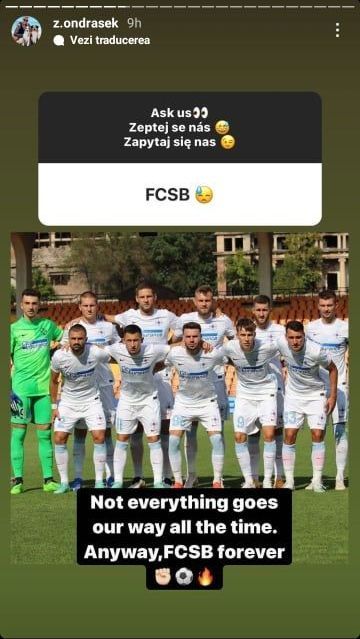 Ondrasek nu a uitat de FCSB! Ce a postat atacantul după ce a fost dat afară de Gigi Becali _4