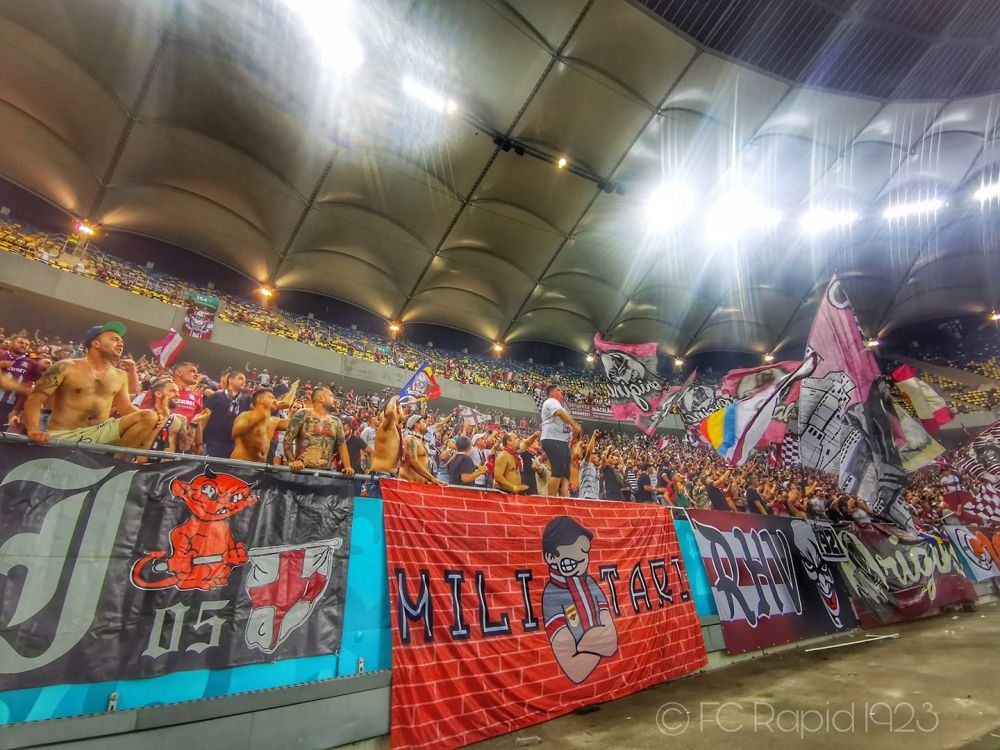 FOTO | S-au încins spiritele în ziua derbiului dintre Rapid și FCSB! Suporterii „roș-albaștri”, mesaj incitator_14