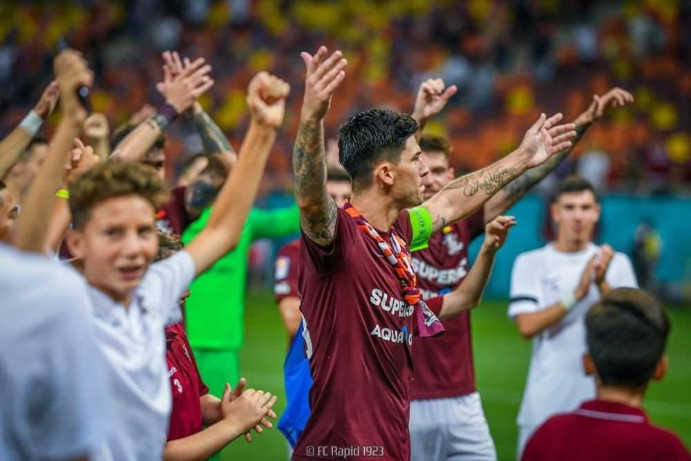 FOTO | S-au încins spiritele în ziua derbiului dintre Rapid și FCSB! Suporterii „roș-albaștri”, mesaj incitator_15