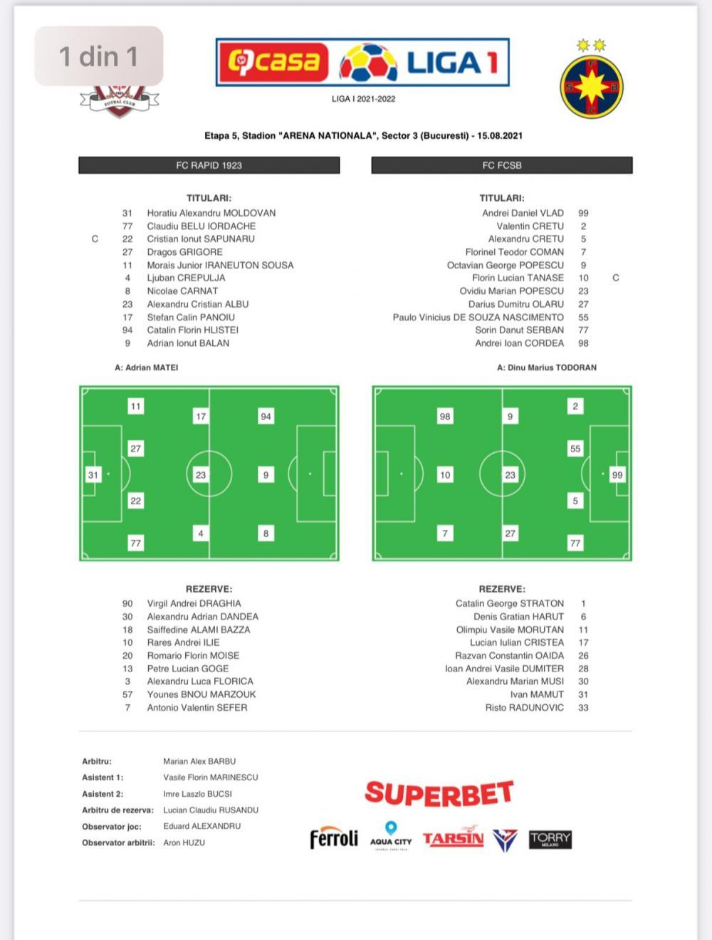 Autogol, pumni și spectacol pe Arena Națională! Rapid rămâne neînvinsă în acest sezon! FCSB, la 7 puncte de liderul CFR_2
