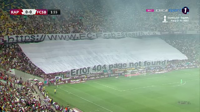 Ironie maximă a suporterilor rapidiști! 