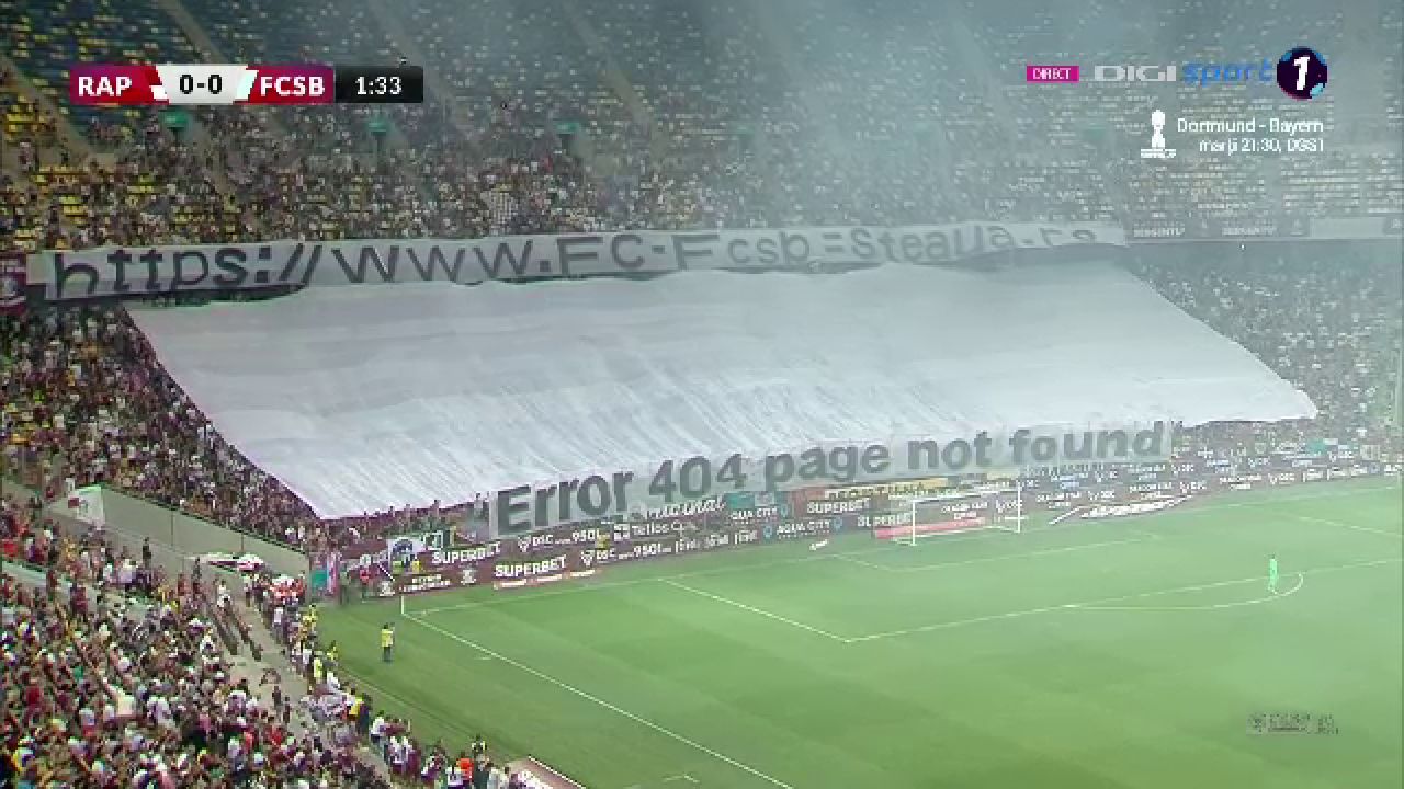 Ironie maximă a suporterilor rapidiști!
