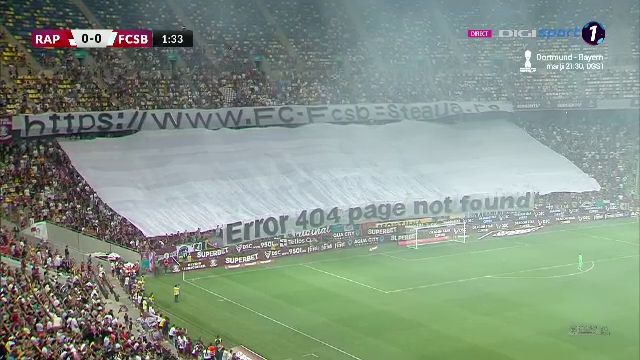 Ironie maximă a suporterilor rapidiști!