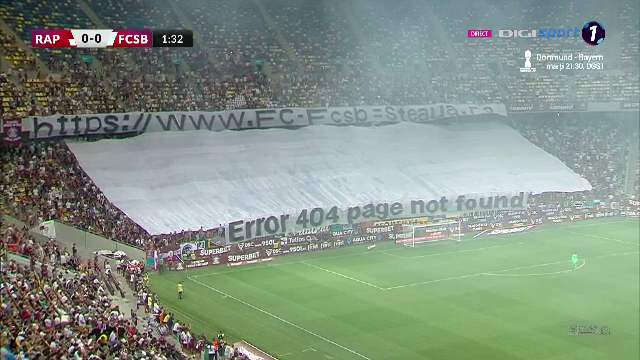 Ironie maximă a suporterilor rapidiști! 
