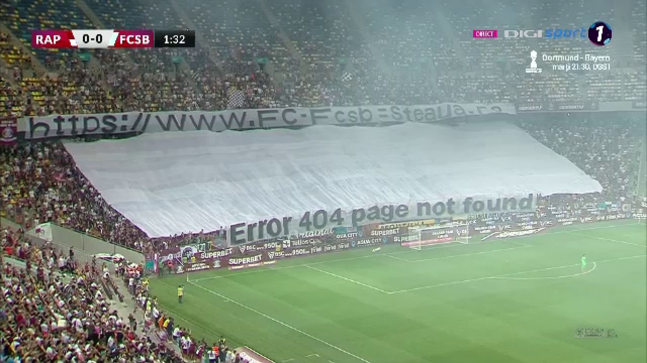 Ironie maximă a suporterilor rapidiști!