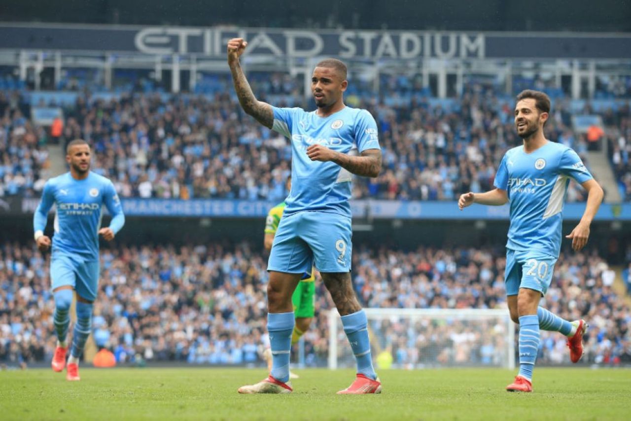 VIDEO Spectacol pe Etihad, după înfrângerea cu Tottenham. City, cinci goluri cu Norwich. Grealish, printre marcatori_1