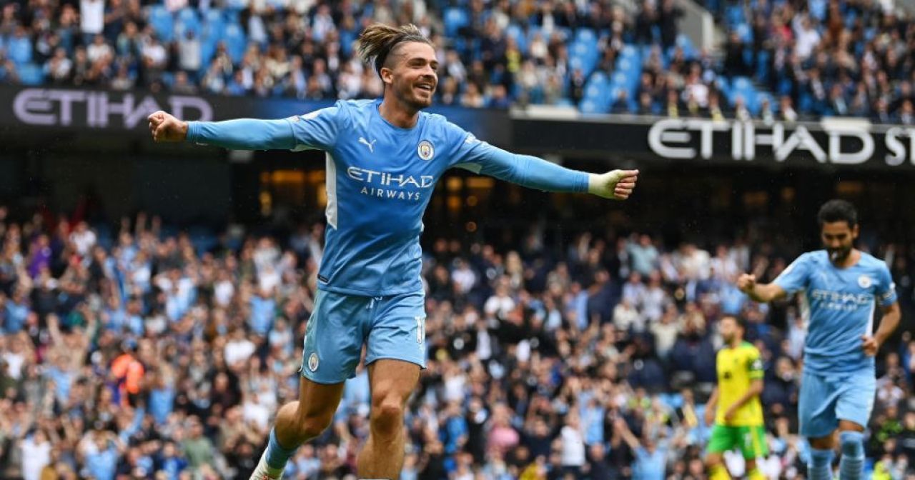 VIDEO Spectacol pe Etihad, după înfrângerea cu Tottenham. City, cinci goluri cu Norwich. Grealish, printre marcatori_4