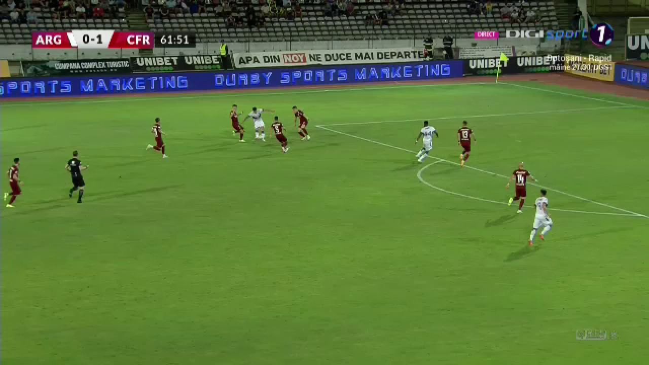 FC Argeș - CFR Cluj 0-1 | Șumudică, punctaj maximum după primele 6 etape _12