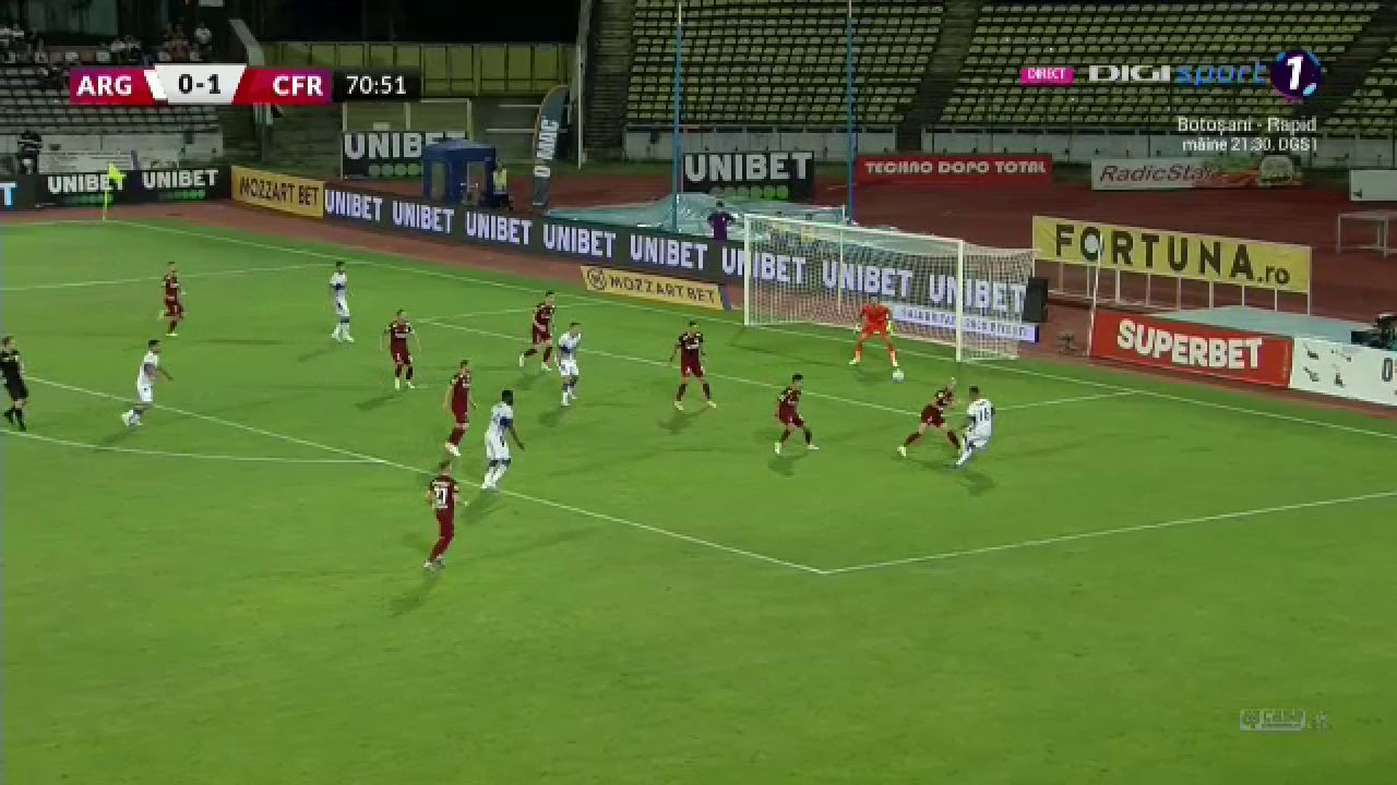 FC Argeș - CFR Cluj 0-1 | Șumudică, punctaj maximum după primele 6 etape _15