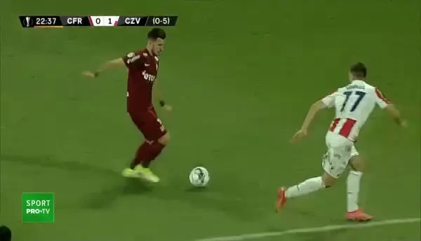 OCAZIE CFR! Deac șutează puternic din interiorul careului, dar portarul respinge