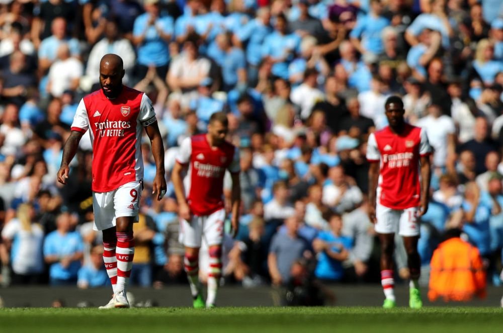 Arsenal, umilită de Manchester City! Elevii lui Pep îi trimit pe 