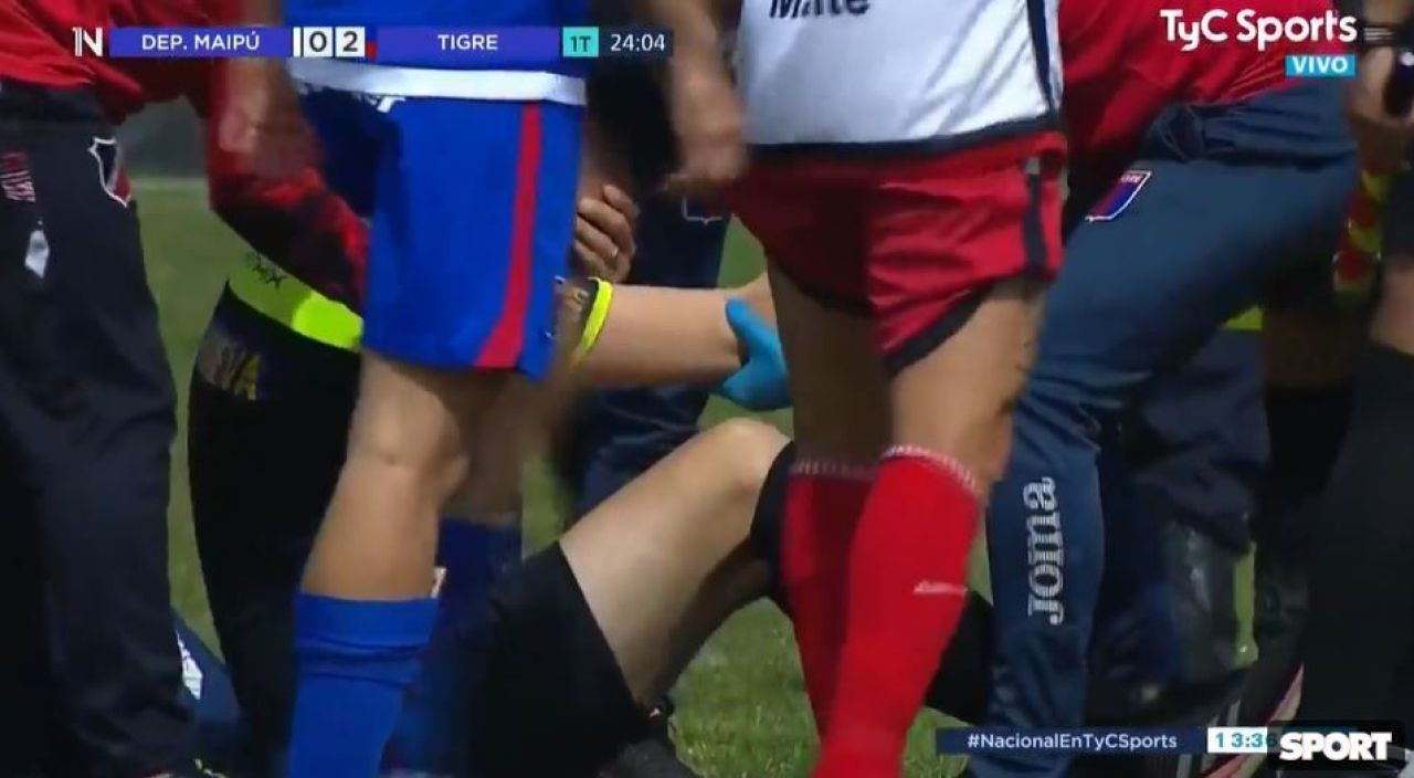 Accidentare stupidă a unui arbitru în timpul meciului! A ieșit de pe teren zbierând de durere_4