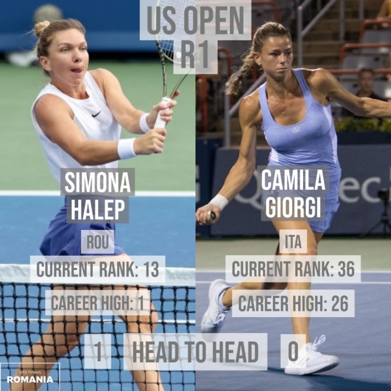 Halep - Giorgi 6-4, 7-6: Simona Halep s-a calificat în turul 2 la US Open! Cine este următoarea adversară _2