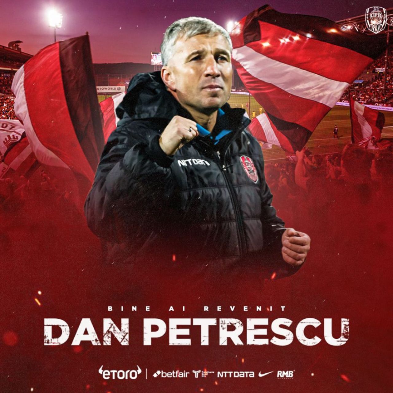 Dan Petrescu a fost prezentat oficial la CFR Cluj. Mesajul campioanei despre staff-ul