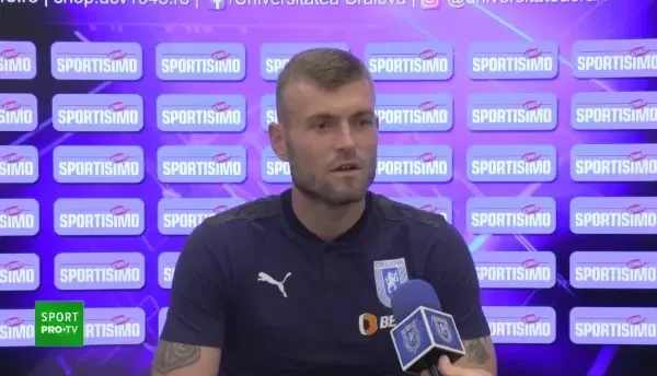 Alexandru Crețu, primul interviu din postura de jucător al Craiovei: „Am auzit că suporterii sunt foarte pretențioși”