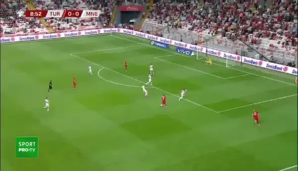 Radunovic, reușită superbă! Fundașul lui FCSB a marcat un gol spectaculos la ultima fază a meciului cu Turcia