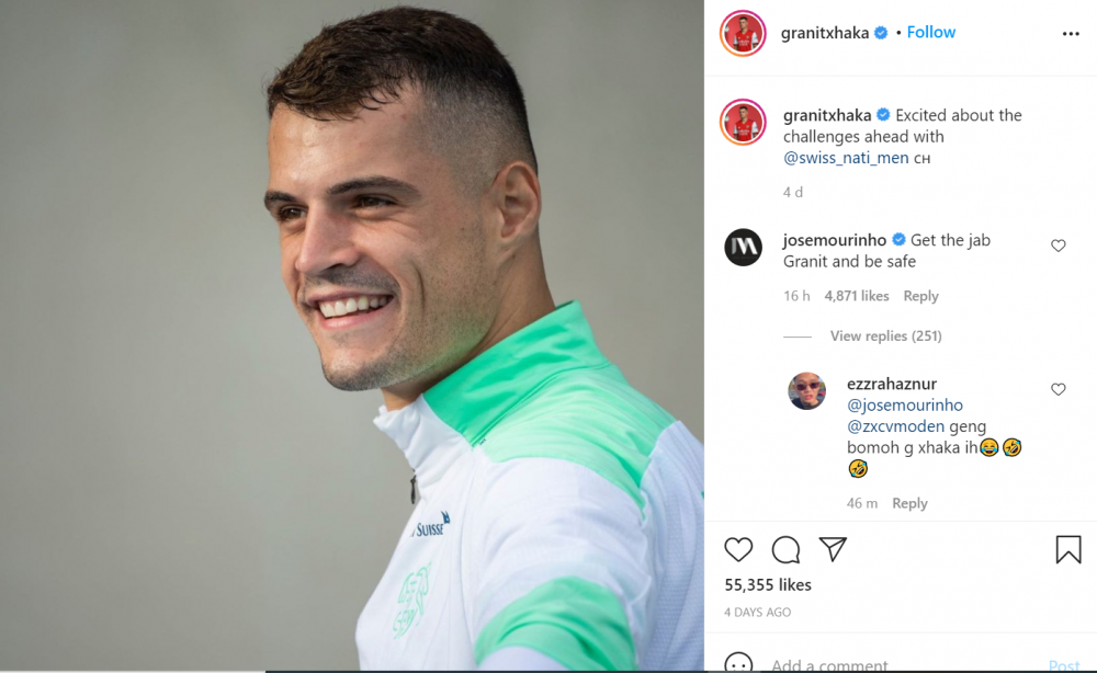 Nu a uitat că l-a refuzat! Reacția genială a lui Mourinho după ce Xhaka a fost depistat pozitiv cu COVID-19_6