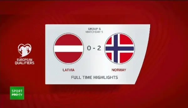 Letonia - Norvegia 0-2