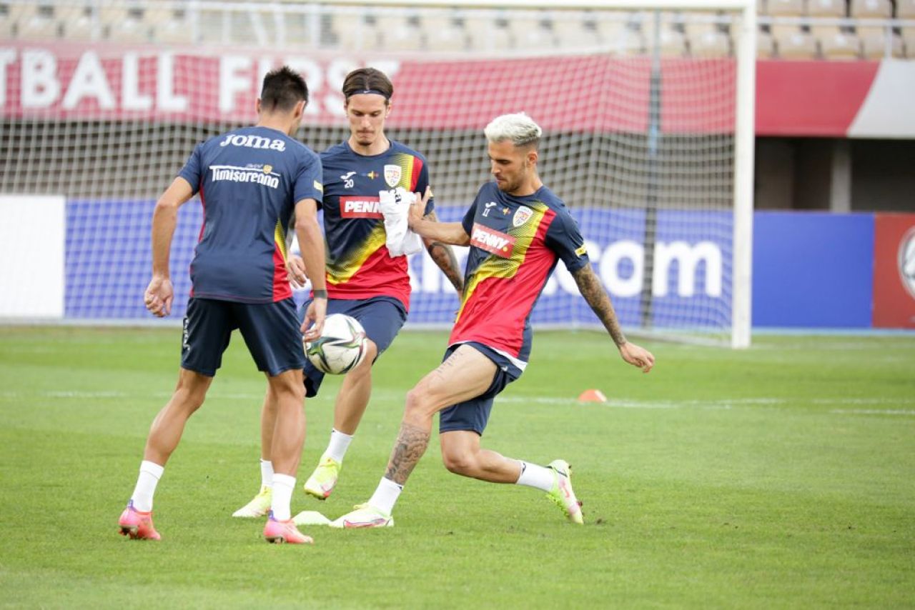 FOTO | „Tricolorii” au efectuat antrenamentul oficial pe stadionul din Skopje_1