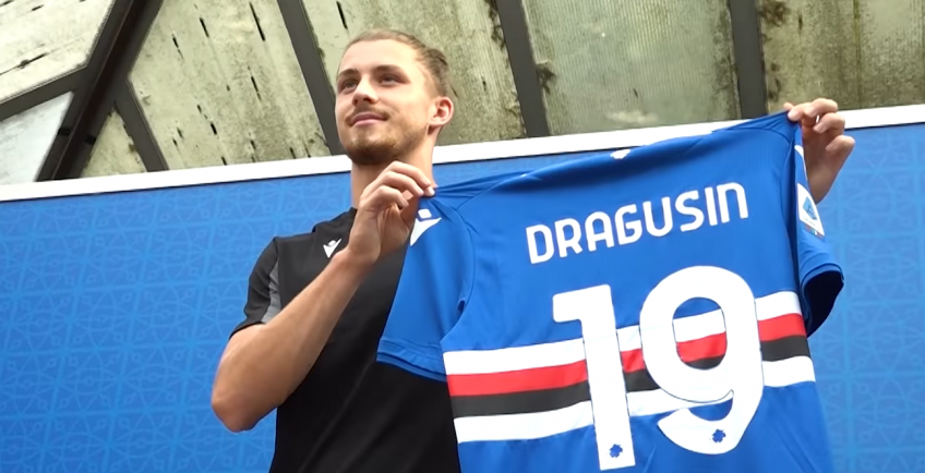 Drăgușin, prezentat oficial la Sampdoria: &bdquo;M-am pregătit alături de mari fundași și campioni europeni&rdquo;