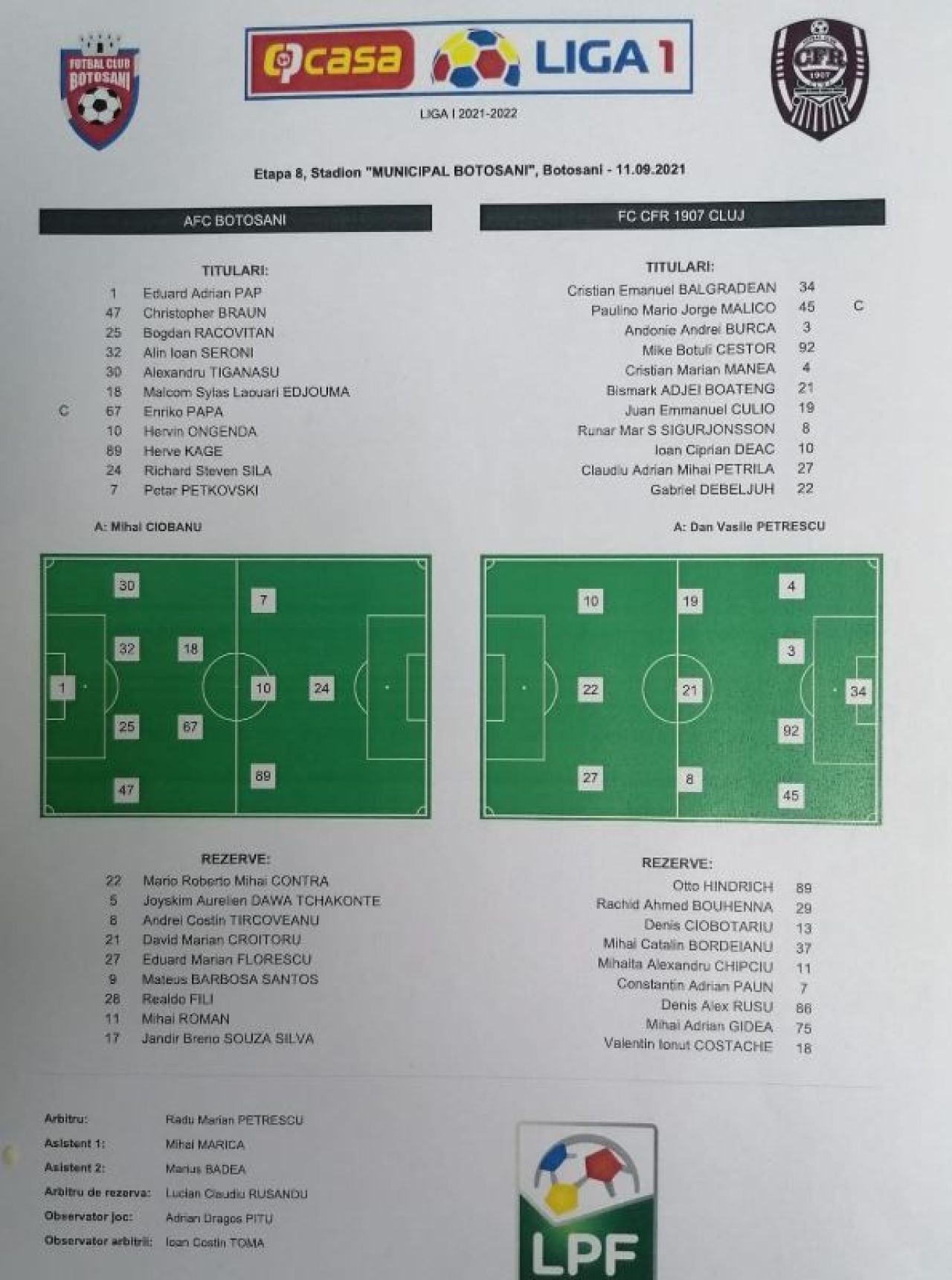 Primul meci, primul eșec! Înfrângere pentru Petrescu la revenirea pe banca CFR-ului, care pierde în premieră în acest sezon! Kage a înscris pentru Botoșani_2