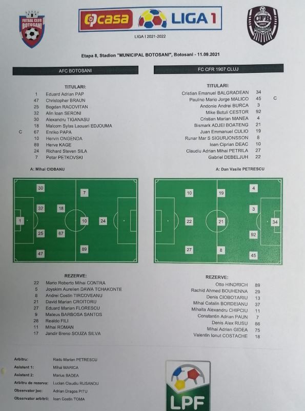 Primul meci, primul eșec! Înfrângere pentru Petrescu la revenirea pe banca CFR-ului, care pierde în premieră în acest sezon! Kage a înscris pentru Botoșani_2