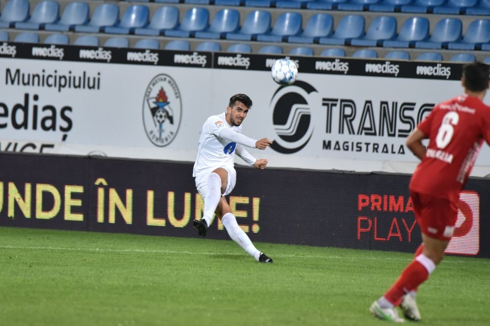 Gaz Metan Mediaș - FC Voluntari 1-2 | Ospeții se impun la limită și urcă pe șapte &icirc;n clasament