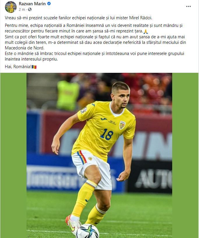 Reacție de ultimă oră a lui Răzvan Marin după declarațiile făcute după meciul cu Macedonia de Nord! Ce a spus mijlocașul_5