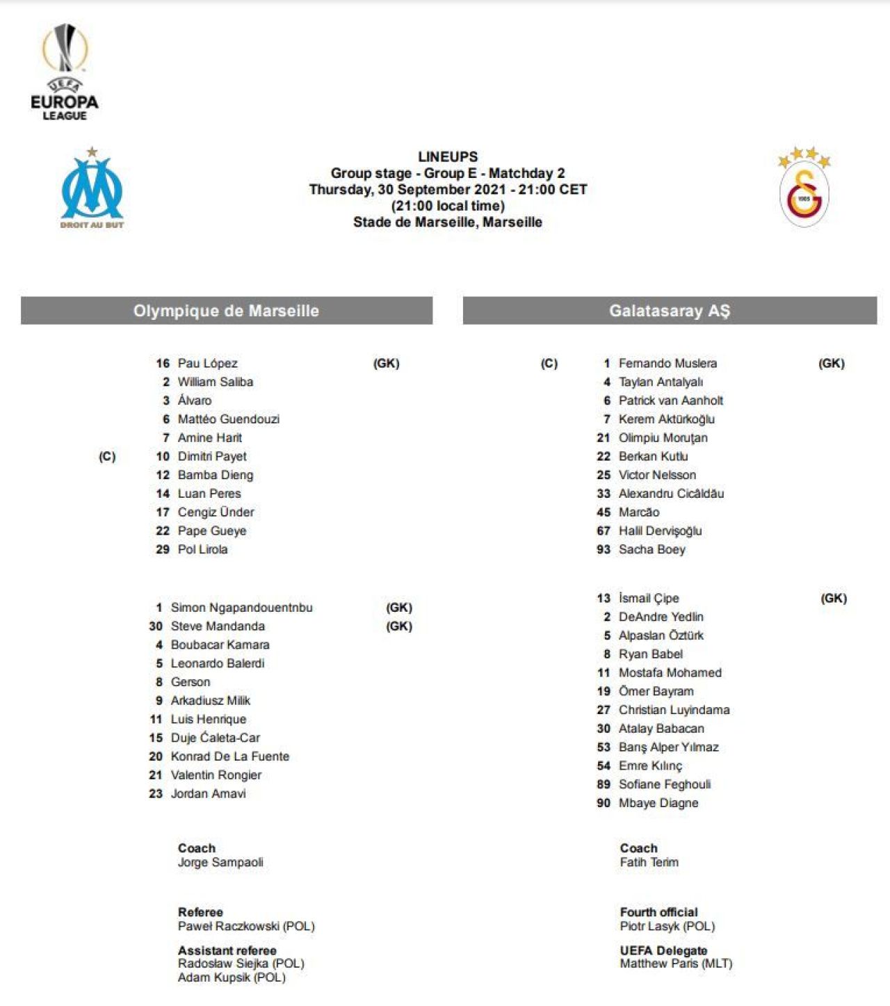 Marseille - Galatasaray 0-0 | Meciul în care a lipsit doar golul! Echipa lui Moruțan și Cicâldău rămâne liderul grupei_9