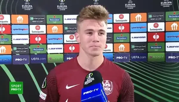 „Asta mi-am spus când am intrat!” Reacția lui Petrila după ce a înscris singurul gol al CFR-ului din Conference League