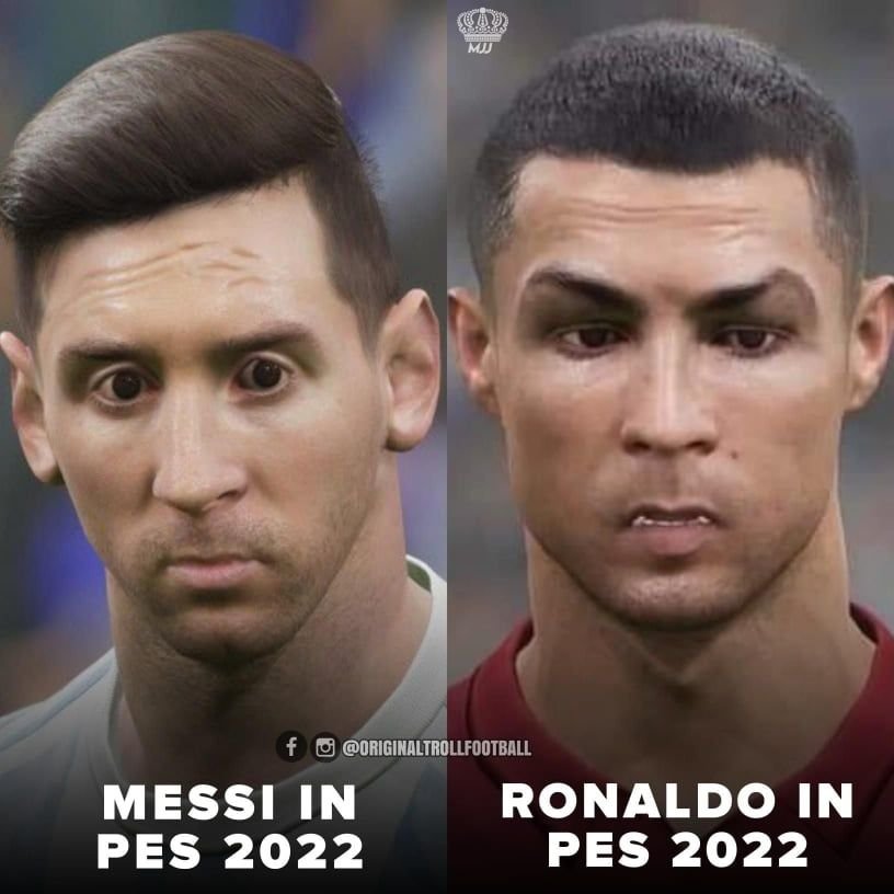 Sigur sunt ei? Messi și Ronaldo, ridiculizați în noul joc eFootball 2022_2