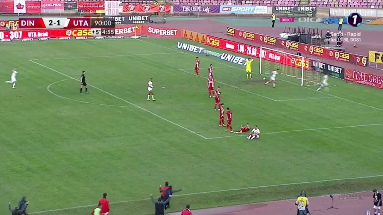 UTA Arad, egal cu Dinamo obținut în ultimele secunde. Dubla lui Miculescu strică sărbătoarea din Ștefan cel Mare _19