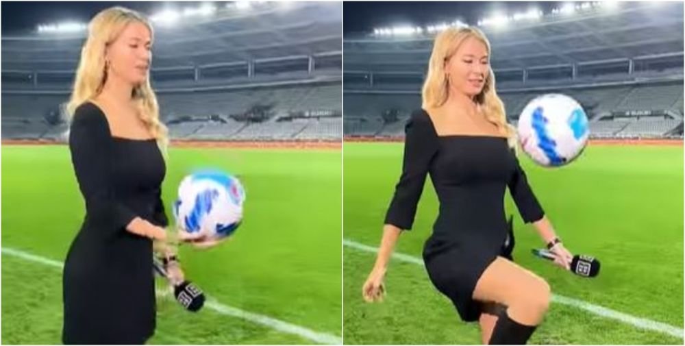 Se descurcă și cu mingea! :) Imaginile cu care cea mai sexy jurnalistă a făcut senzație pe internet _12