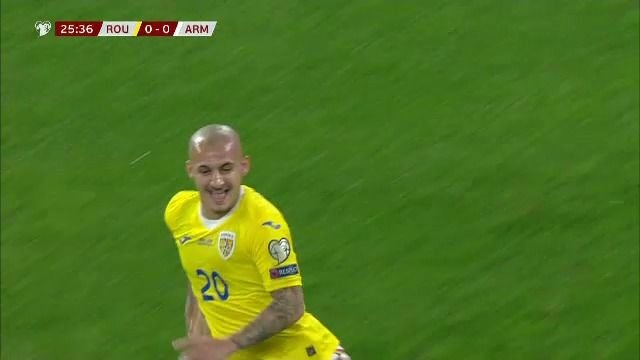 &bdquo;Gigantul Mitriță&rdquo;. Cum a deschis scorul &icirc;n Rom&acirc;nia - Armenia cel mai scund jucător de pe teren&nbsp;