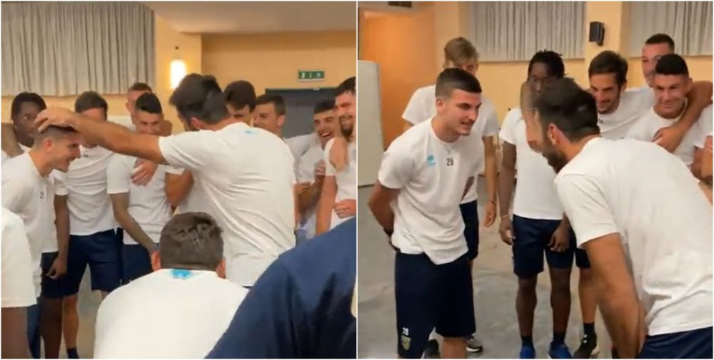 Mihăilă vs Buffon, &icirc;n cel mai tare duel de piatră, h&acirc;rtie, foarfece ! Imagini de senzație din vestiarul Parmei! Cine a c&acirc;știgat