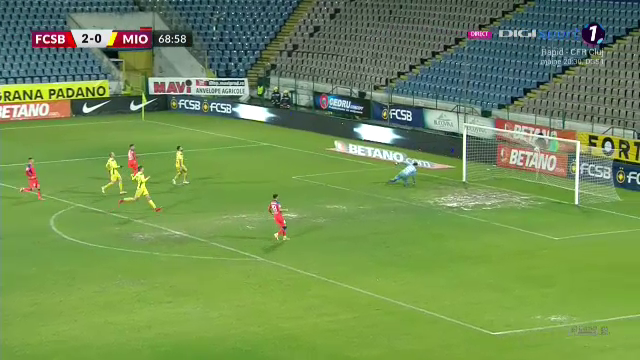 FCSB - CS Mioveni 3-0 | Fără Iordănescu pe bancă, FCSB obține a cincea victorie consecutivă și urcă pe locul doi _24