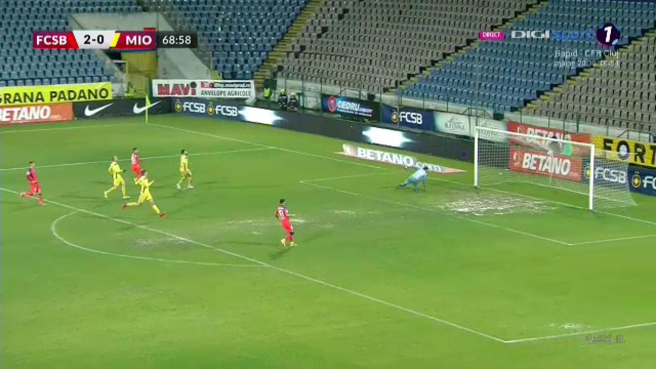 FCSB - CS Mioveni 3-0 | Fără Iordănescu pe bancă, FCSB obține a cincea victorie consecutivă și urcă pe locul doi _24