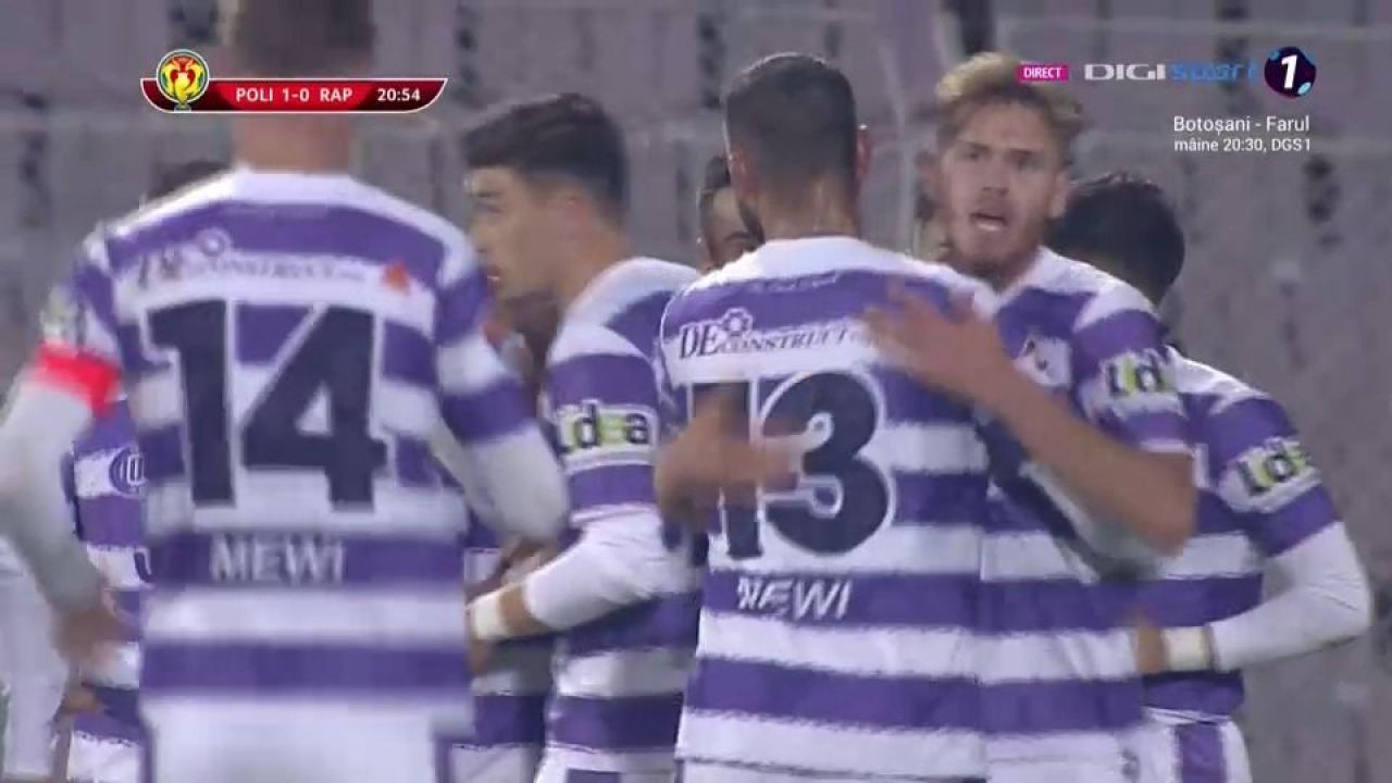 CUPA ROMÂNIEI | Poli Timișoara - Rapid 2-0. Bănățenii completează tabloul sferturilor de finală_3