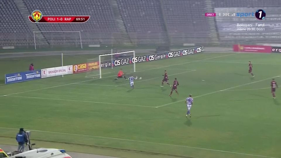 CUPA ROMÂNIEI | Poli Timișoara - Rapid 2-0. Bănățenii completează tabloul sferturilor de finală_4