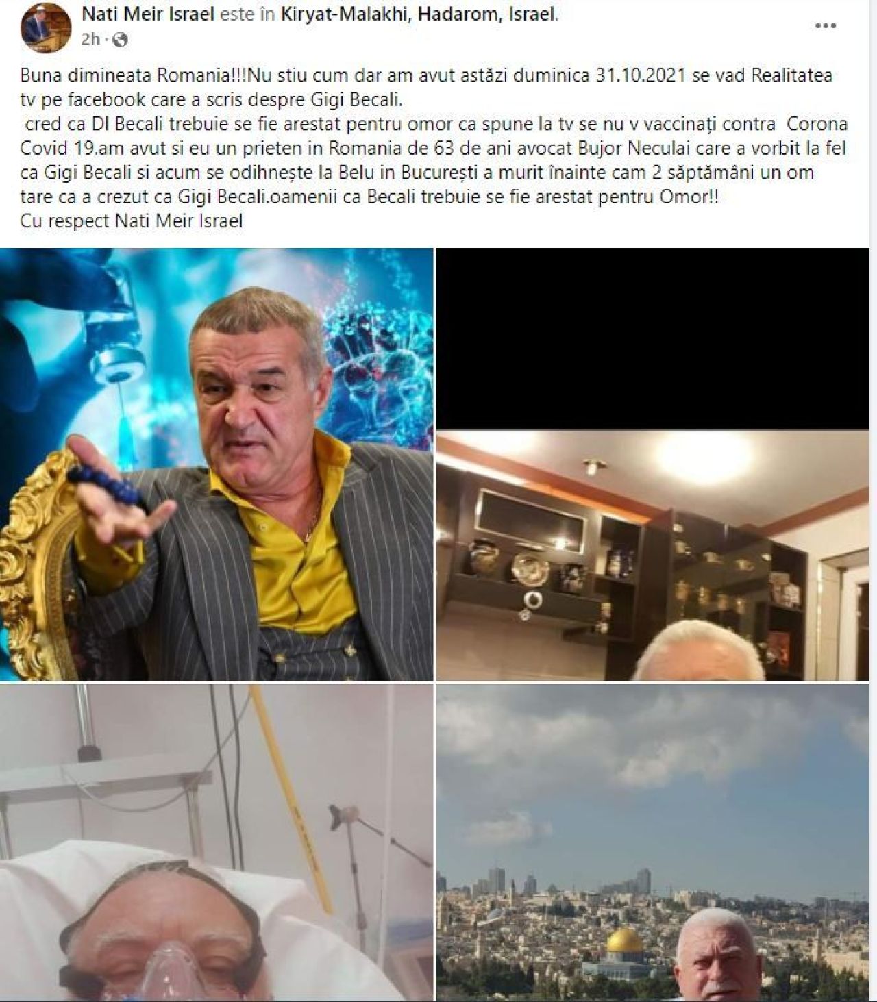 Îl acuză pe Becali de omor și cere arestarea acestuia! Un om de afaceri, deranjat de campania dusă de Becali_4