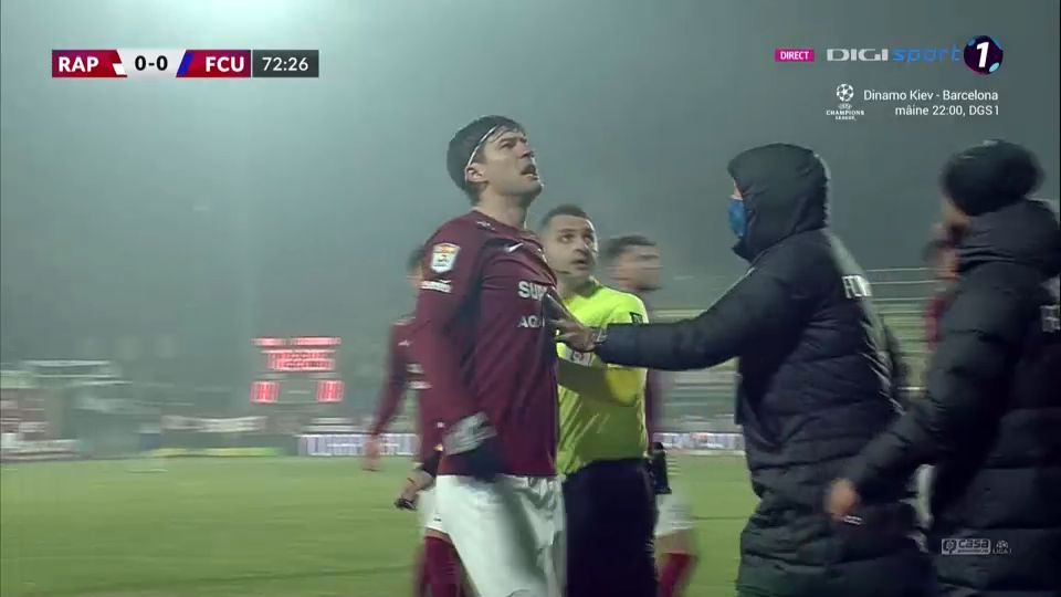 S-a lăsat cu scandal la Rapid - FCU Craiova! Săpunaru și-a ieșit din minți și a început să înjure! Mititelu jr., implicat și el_8