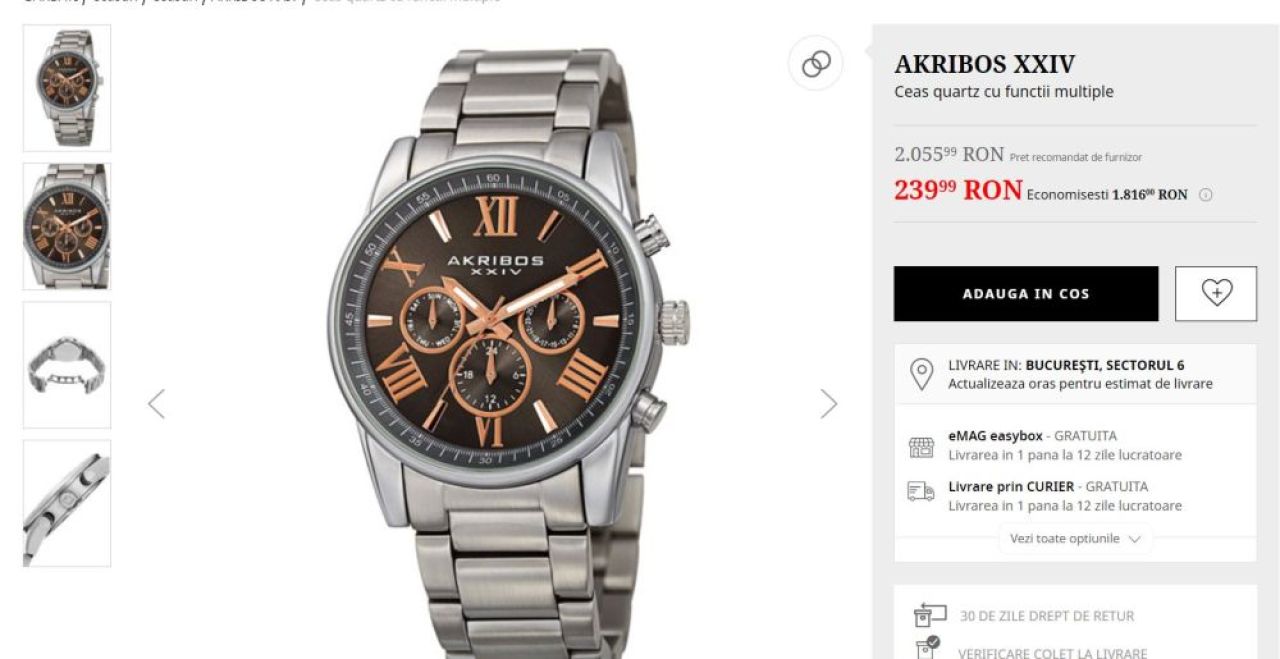 BLACK FRIDAY 2021: Reducerile pe care nu ai cum să le ratezi! Fashion Days: ceas redus cu 91% de la 2 946 RON la 249 RON_2