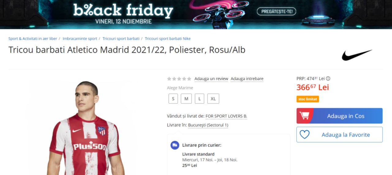 BLACK FRIDAY 2021: Tricourile echipelor tale favorite, disponibile ACUM pe eMAG_1