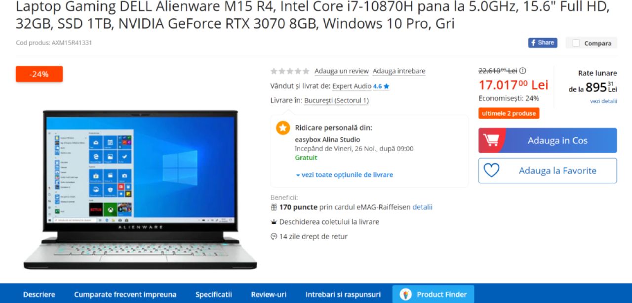 BLACK FRIDAY 2021 | Pe eMAG ai cele mai tari reduceri la laptopuri de gaming_1