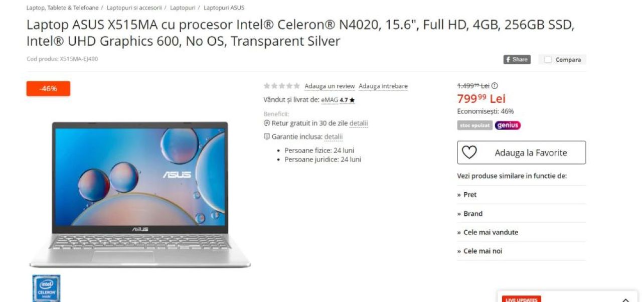 BLACK FRIDAY 2021 | Prinde oferta acum! Cele mai performante laptopuri au reducere de până la 50%_1